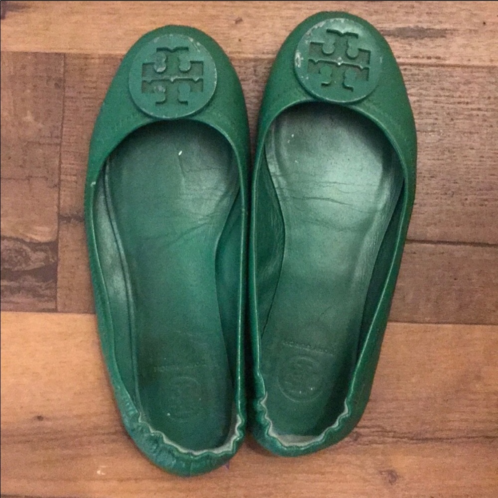 Green Tory Burch h MINNIE TRAVEL BALLET FLAT,m